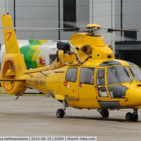 Teambuilding Winchen uit helikopter in Oostende